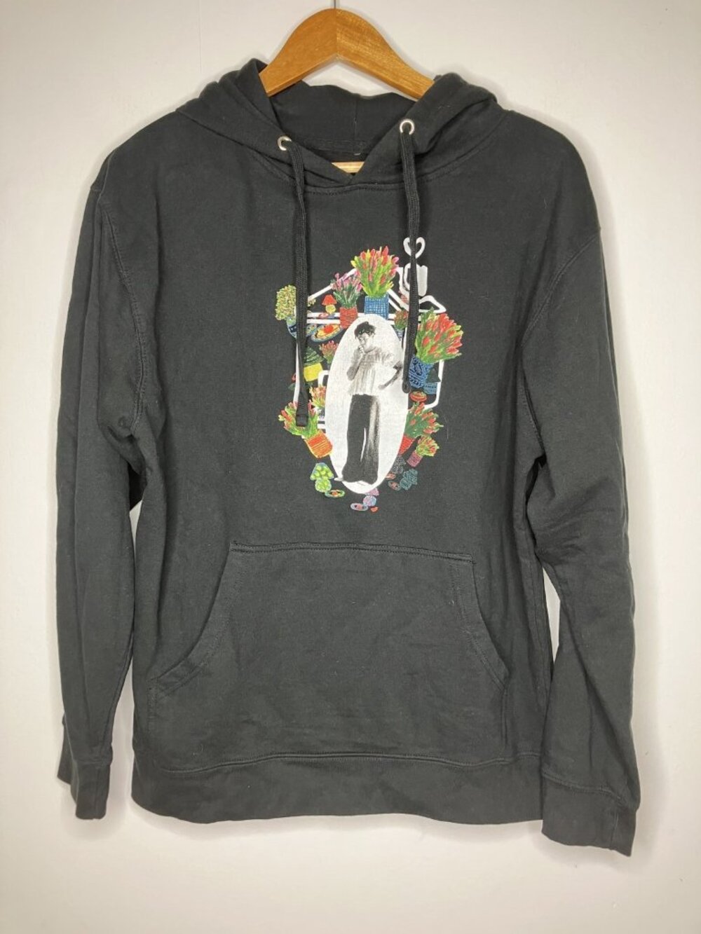 Harry Styles Black Pullover Hoodie Men's Medium Love On Tour